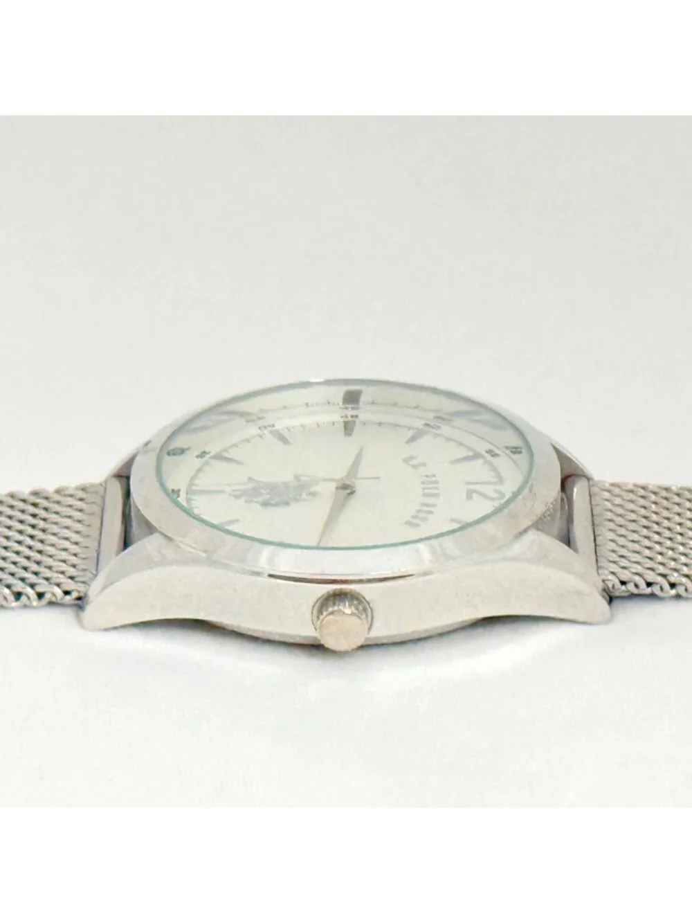 U.S. Polo Assn. Mesh Band Analog Display, Stainless Steel Case Back New Battery